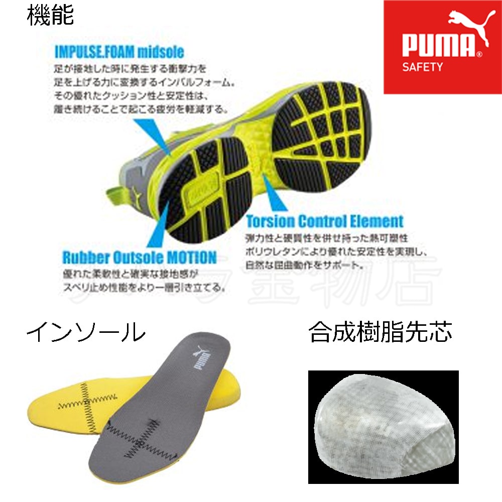 PUMA VELOCITY /ヴェロシティ Mid 安全靴 ブルー/ブラック